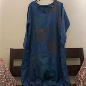 Sacred Threads Blue Boho Dress